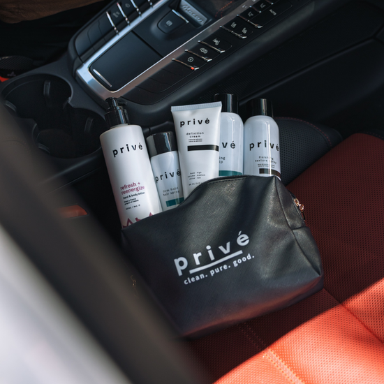 privé styling whip - product in car