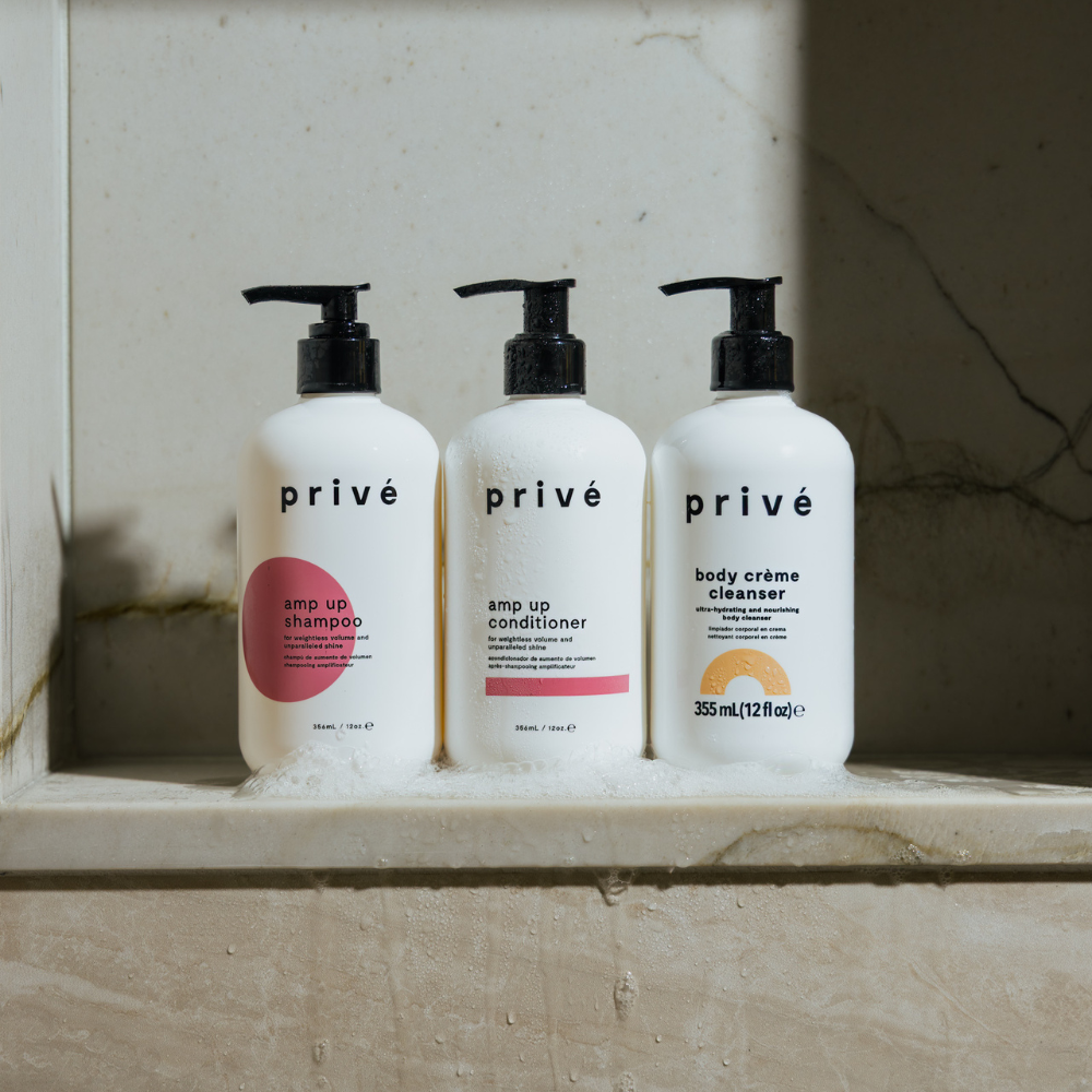 privé amp up shampoo - shampoo & conditioner + cleanser