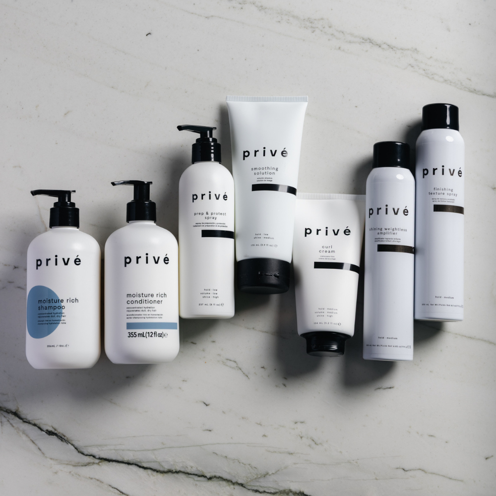 privé finishing texture spray - group shot