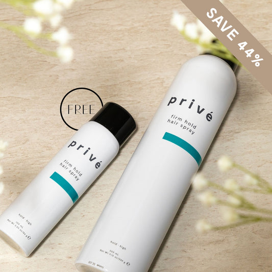 privé firm hold hair spray duo 2 pc.