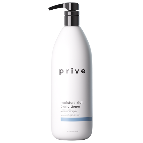 privé moisture rich conditioner liter white pump bottle